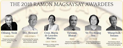 De Impact van de 2018 Ramon Magsaysay Award op de Arbeidsethos van Filipinaat Francis Kong